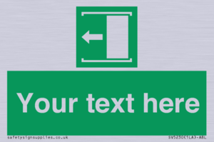 Custom Slide to Open Sign